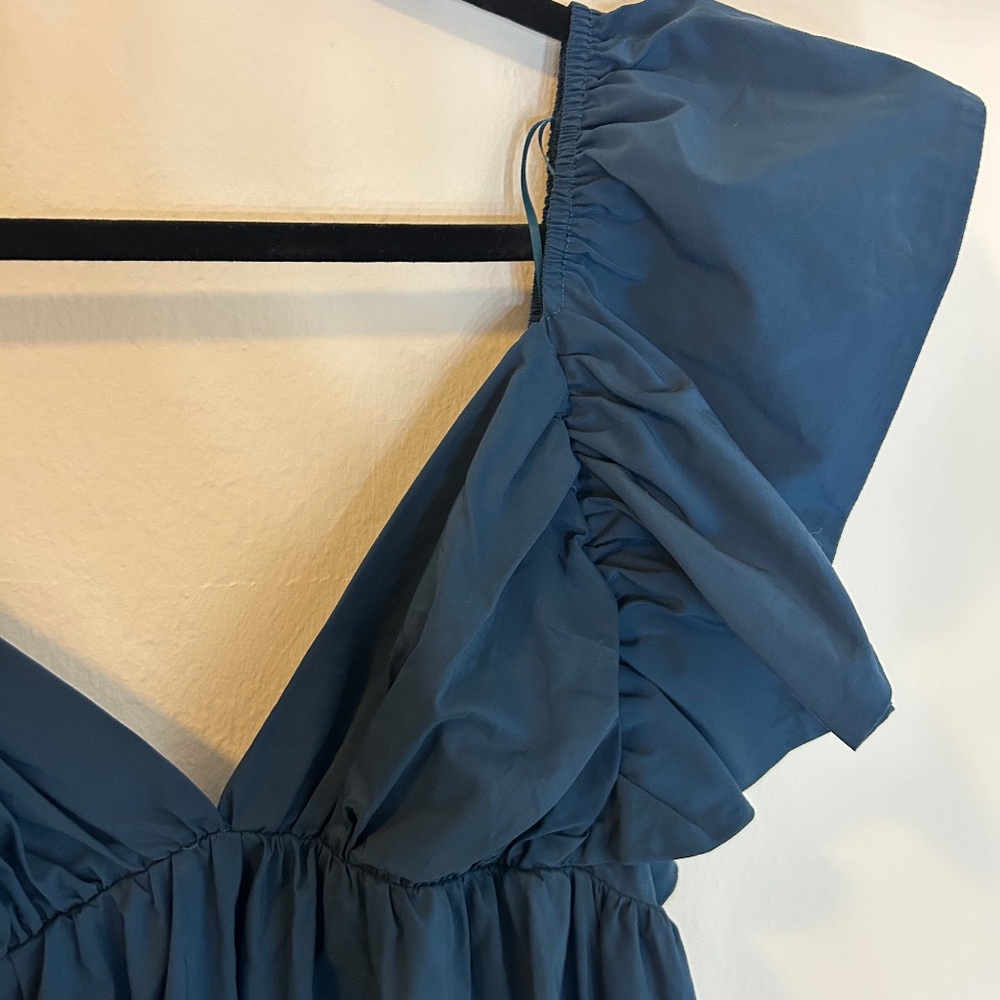 Day + Moon Tie-Back Ruffle Mini Dress - Picture 5 of 7